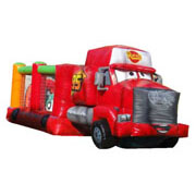 inflatable Mack bouncer cars disney 